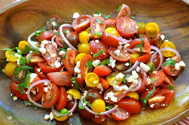 Heirloom Tomato Salad www.asouthern-soul.blogspot.com