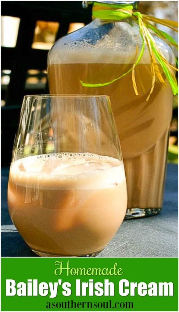 Homemade Bailey's Irish Cream is easy to make and is the perfect addition to your St. Patrick's Day celebration!