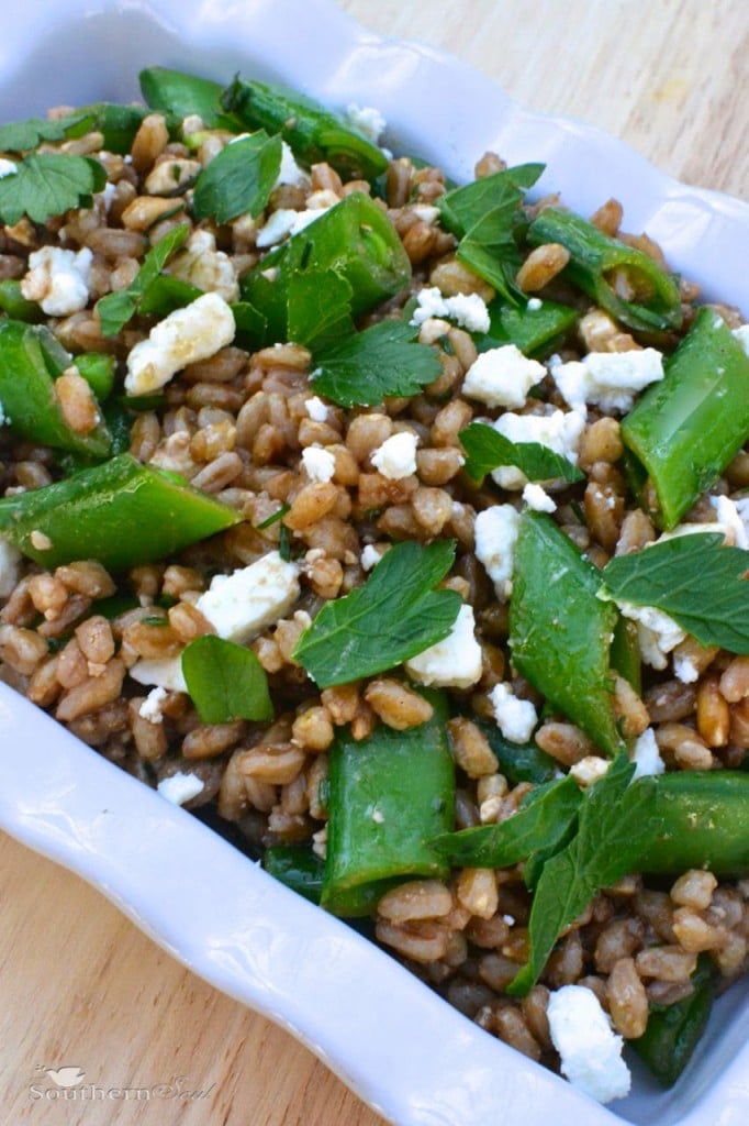 Farro Long from Farro Salad with Peas & Feta recipe