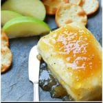 Jezebel Sauce made with pineapple preserves, apple jelly, horseradish, dry mustard and pepper is delicious as an appetizer or sauce for meat.