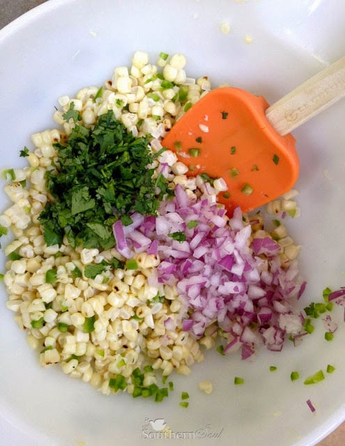Ingredients for Grilled Corn Salsa