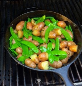Peas Taters Grill from Grill Roasted Peas & Potatoes recipe