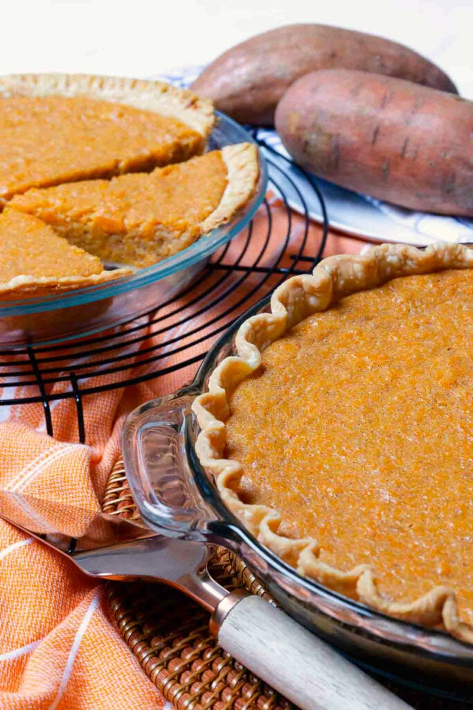 Sweet Potato Pie Image for Pinterest.
