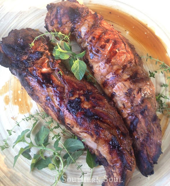 http://asouthern-soul.blogspot.com Herb Marinated Pork Tenderloin