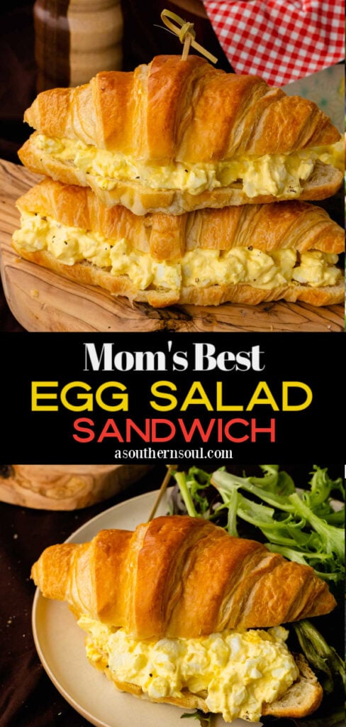 Mom's Egg Salad Sandwich is easy to make and so yummy.