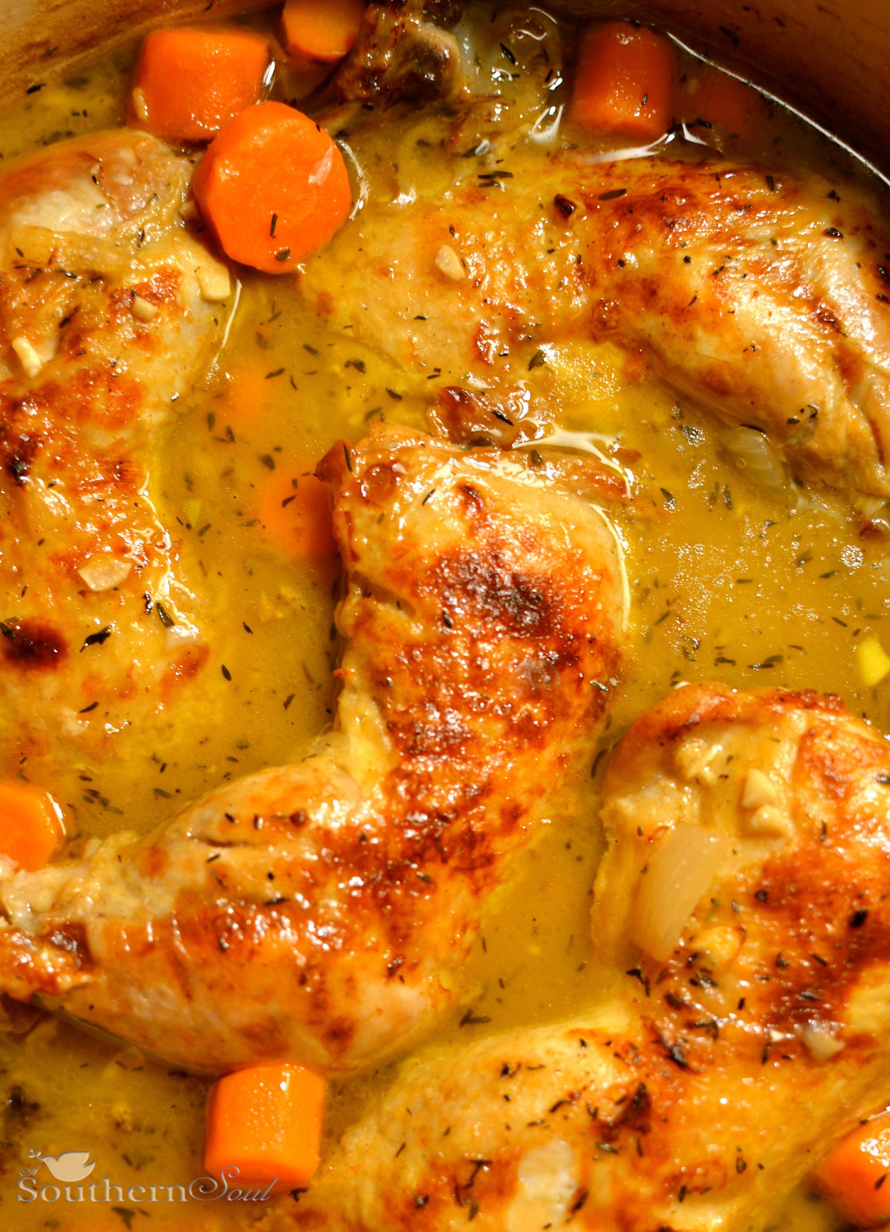 braised chicken thighs