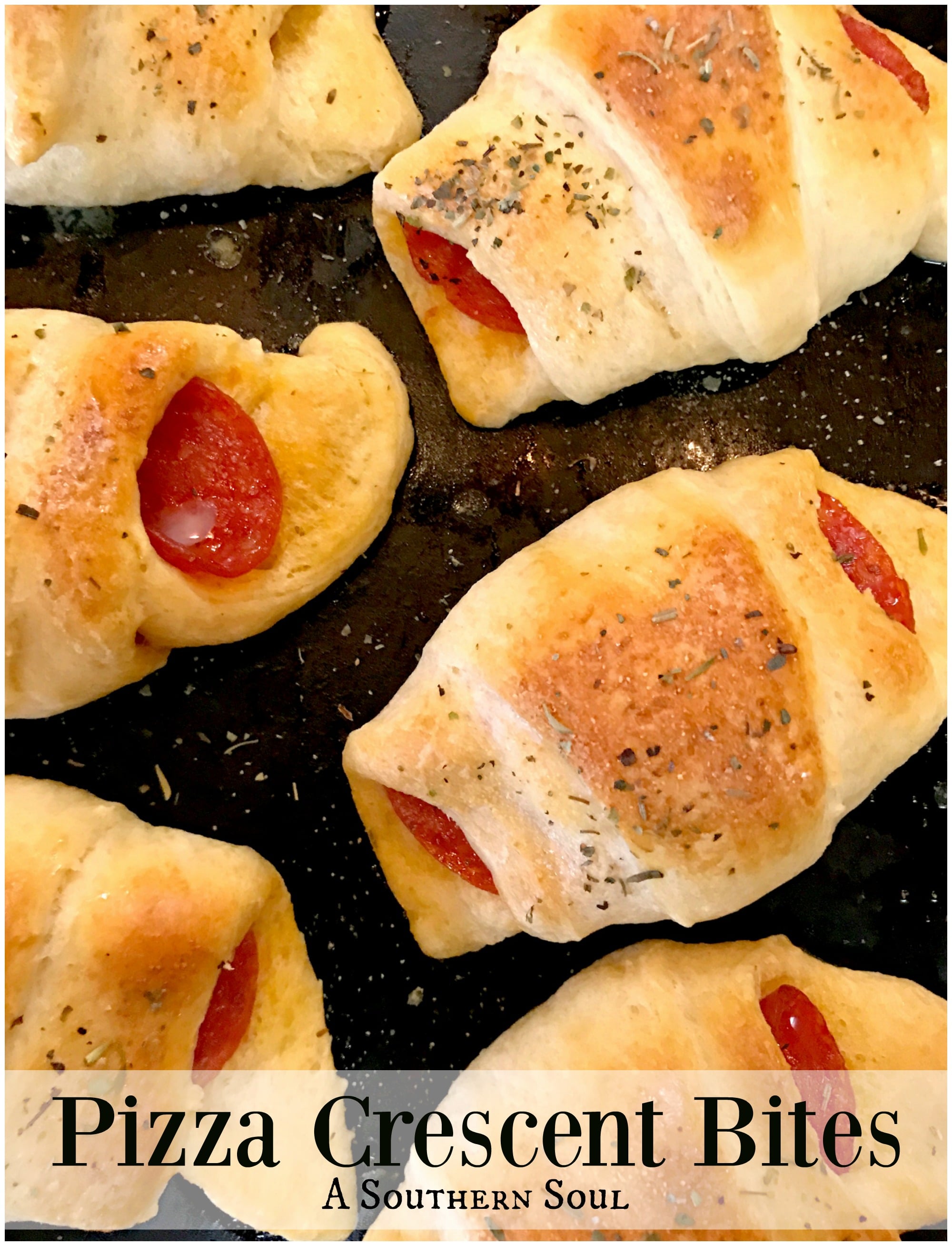pizza crescent bites
