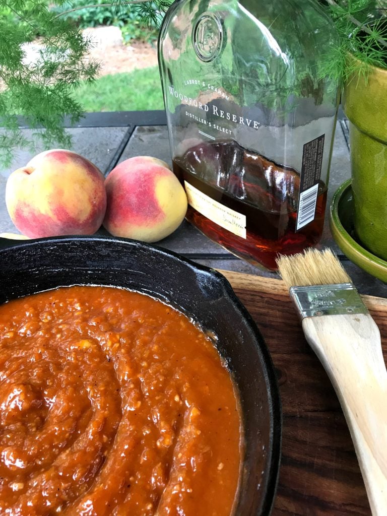 peachy bourbon BBQ sauce