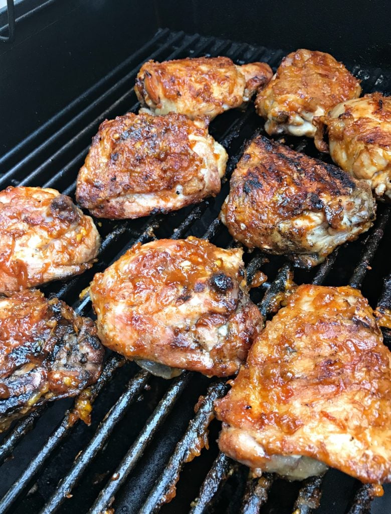 peachy bourbon bbq chicken