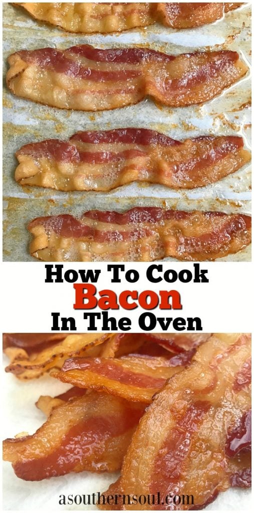 how to cook bacon in oven pinterest link