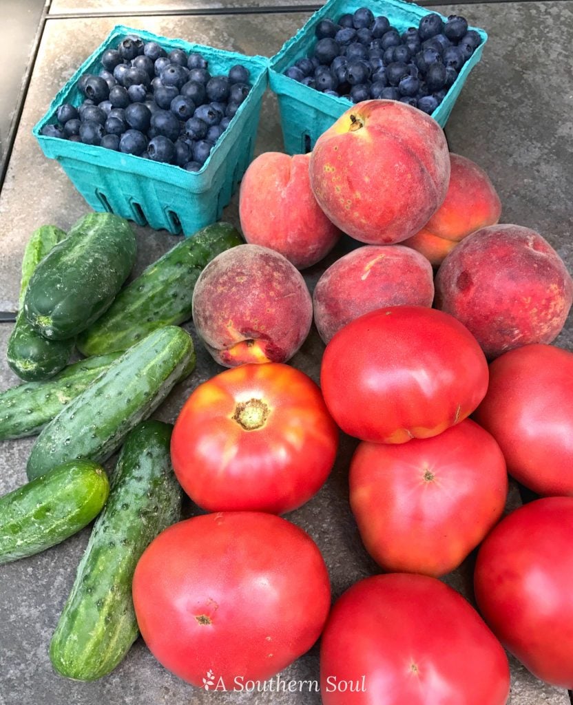farmers market and meal planning with a southern soul