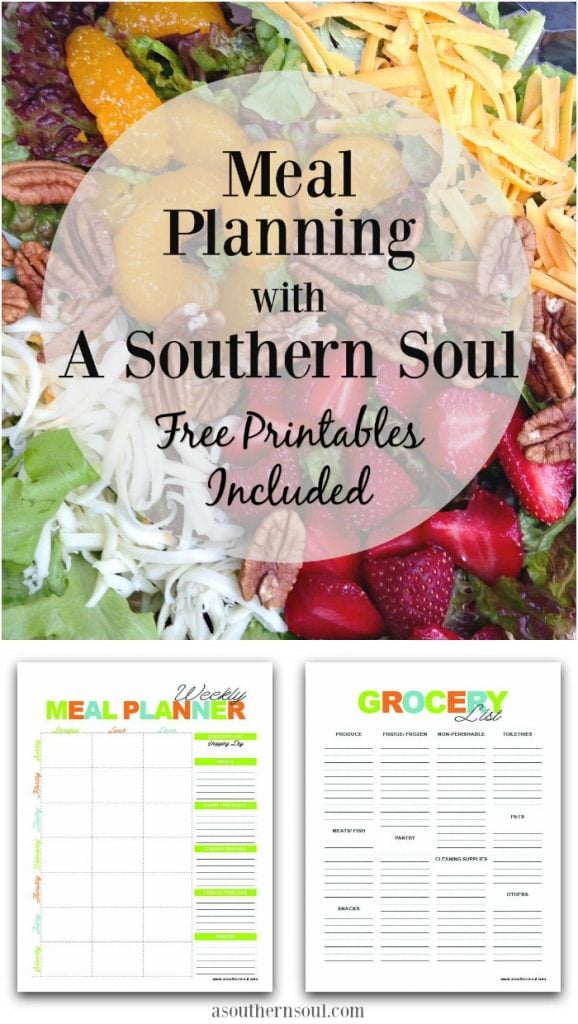 meal planning for beginners and free printables
