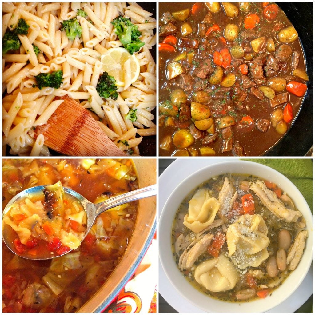 one pot dinner and meal planning