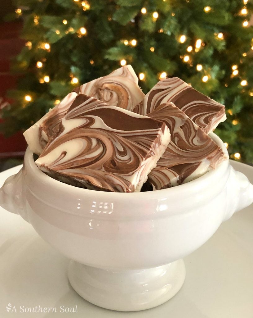 tiger butter fudge