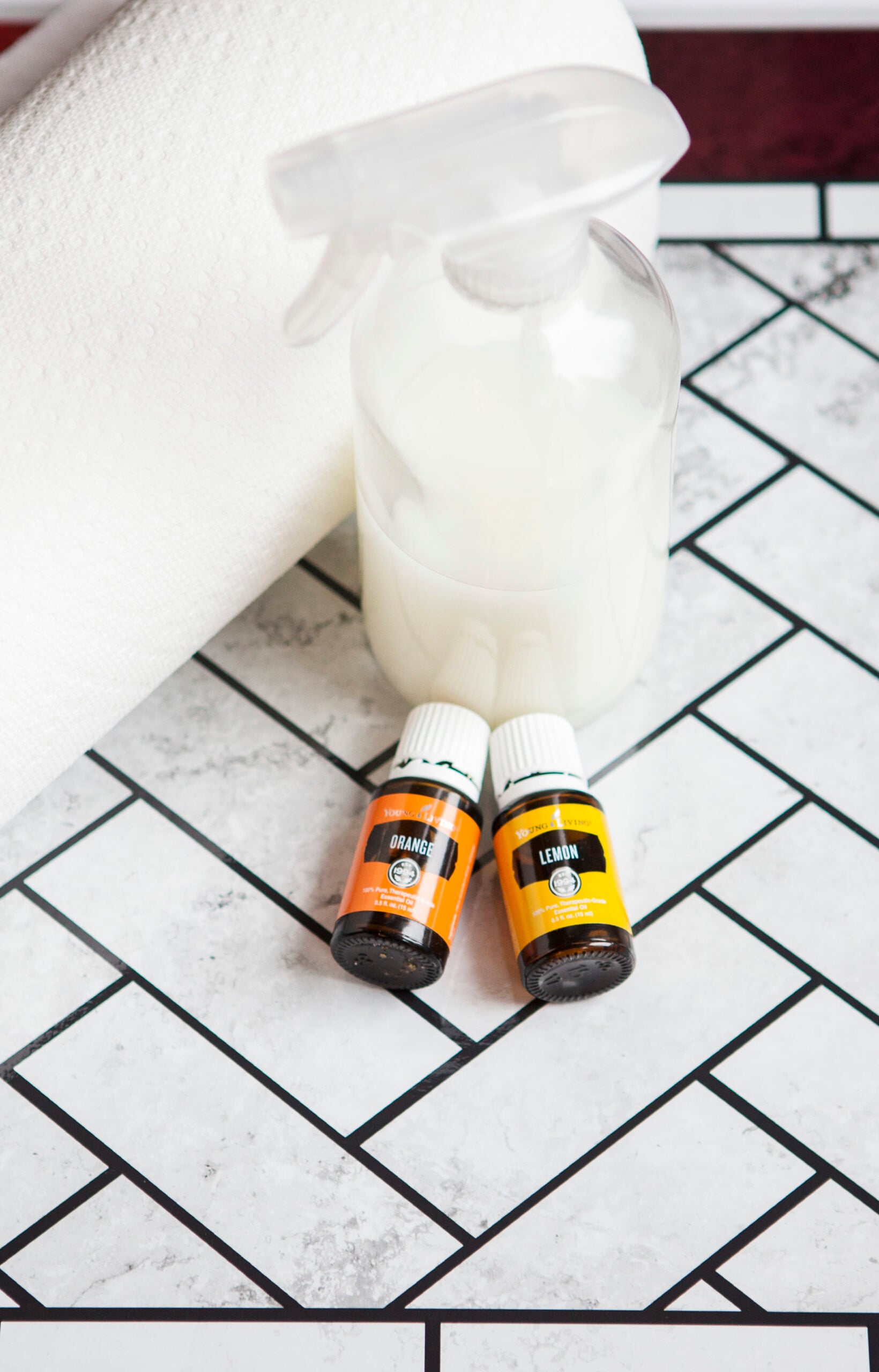 homemade window cleaner with essential oils