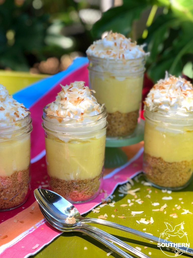 No Bake Coconut Cream Pie In A Jar