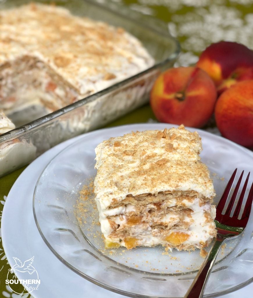 Peaches & Cream Icebox Cake