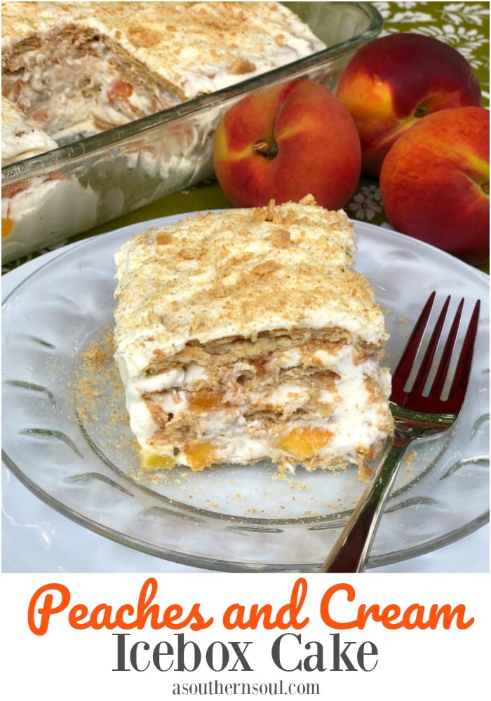 Peaches & Cream Icebox Cake