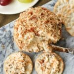 Cheddar & Chive Ball is an easy to make appetizer that's perfect for any gathering. It freezes beautifully so that you've throw a party at the drop of a hat!