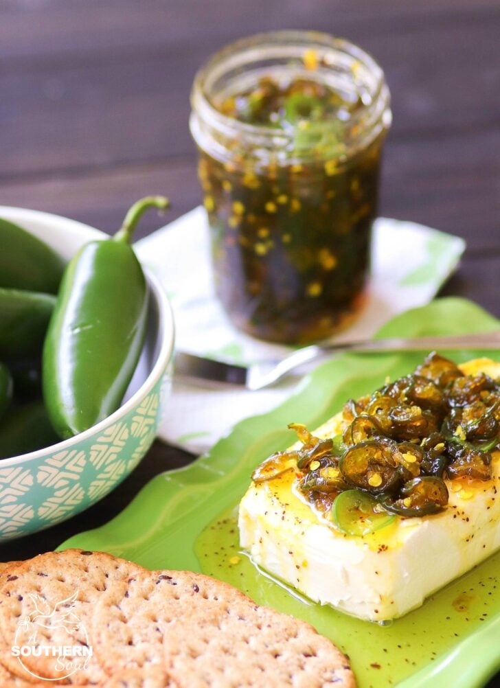 Freshed jalapenos cooked with sugar, spices and just the right amount of seasoning are turned into an irresistible dish that's perfect for burgers, dogs, salads, sandwiches and appetizers.