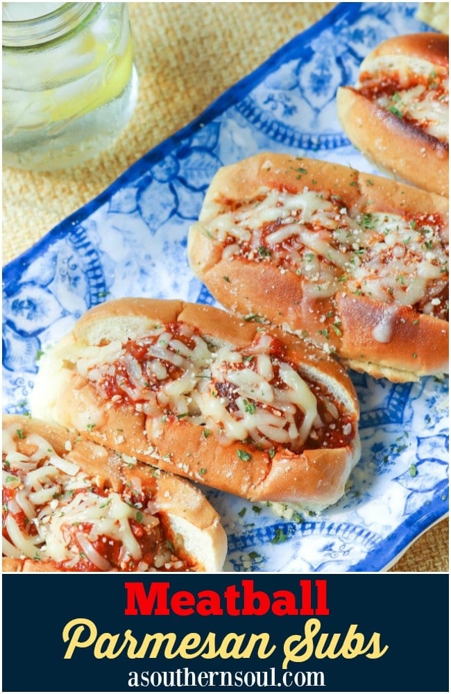 Homemade Meatballs simmered in rich tomato sauce then loaded into toasted sub rolls and topped with cheese. This is a hearty sandwich that's totally irresistible!