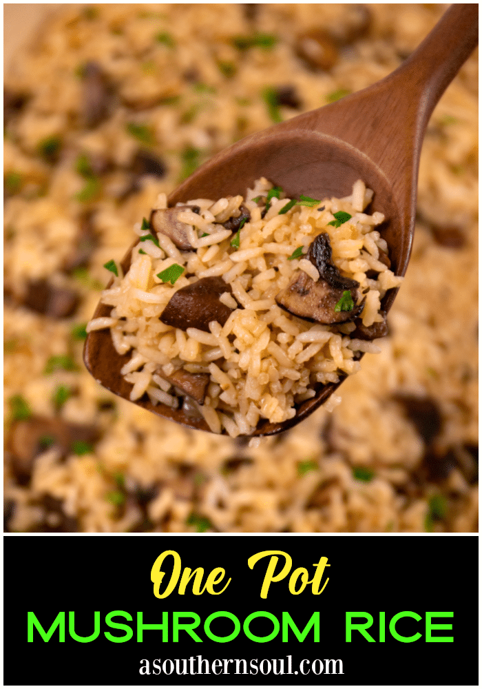 Fluffy rice with caramelized mushrooms, onions and garlic cooked in a rich broth make an amazing one-pot masterpiece! Mushroom Rice, made with 7 simple ingredients is a delicious side dish and makes a yummy meal on its own. This savory recipe with layers of flavor is sure to become a family favorite.