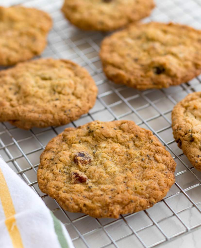 Oatmeal Breakfast Cookies are a great power packed treat to start your day! Made with brown sugar, butter, eggs, oatmeal, coconut, chia seeds and dates. An unexpected way to start the day.