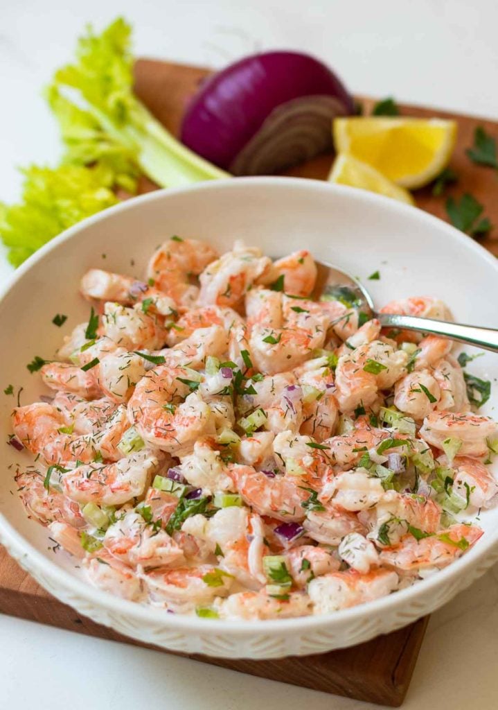 Ingredients for Easy Shrimp Salad