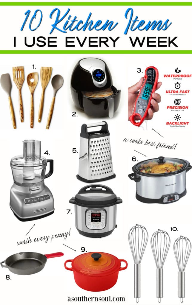 10 kitchen items for the home cook collage