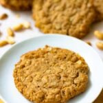 Oatmeal Cookies made with Peanut Butter are soft, chewy and perfect with a cup of coffee.