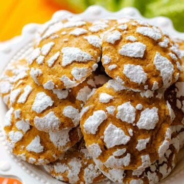 Pumpkin Crinkle Cookies made with simple ingredients are the best cookie for fall.