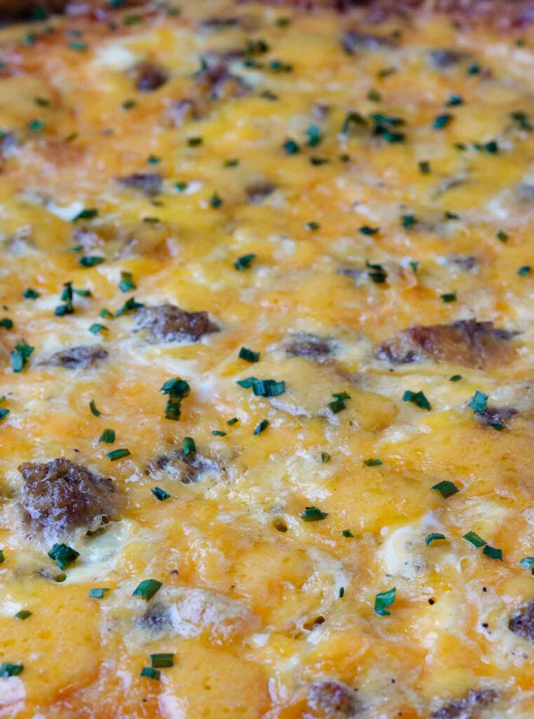Sausage and Egg Breakfast Bake is an easy overnight recipe everyone will love.