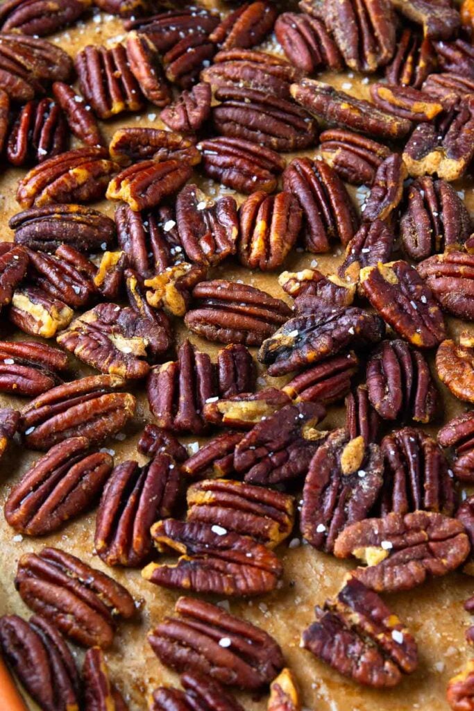 How To Toast Pecans in the oven or one the stove top.