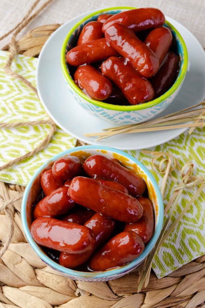Little Smokies Bowls from Crock Pot Little Smokies recipe