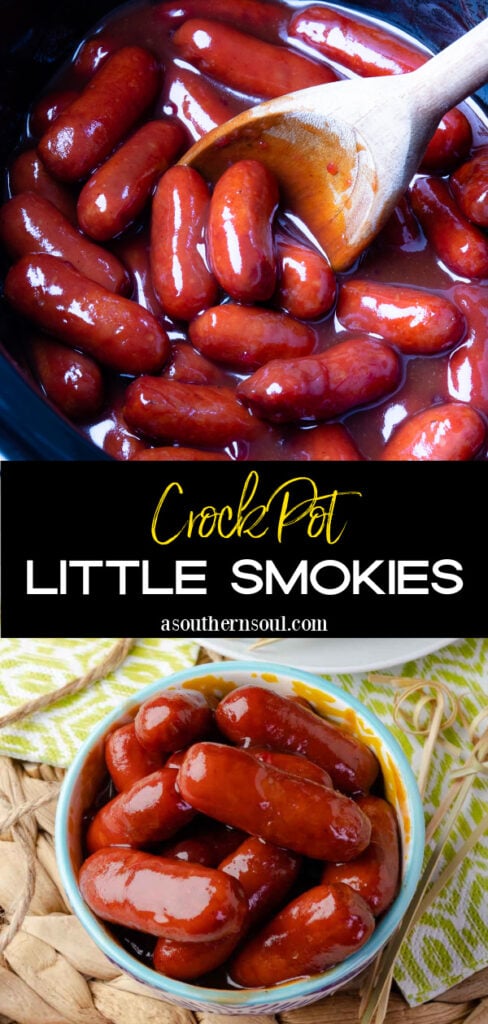 Pinterest pin for Crock Pot Little Smokies