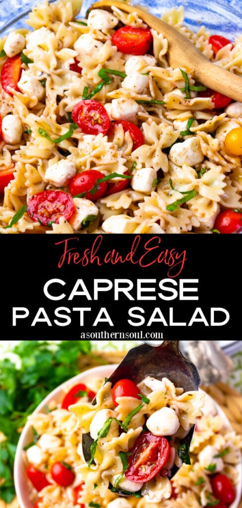 The Best Caprese Pasta Salad is fresh and easy to make.