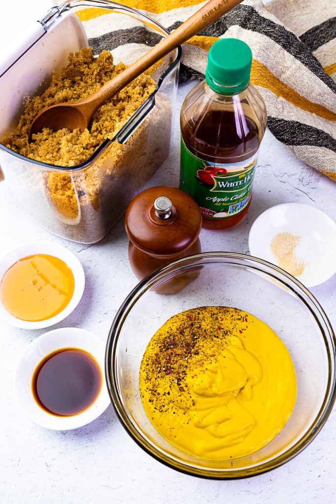 Ingredients for Carolina Gold BBQ Sauce