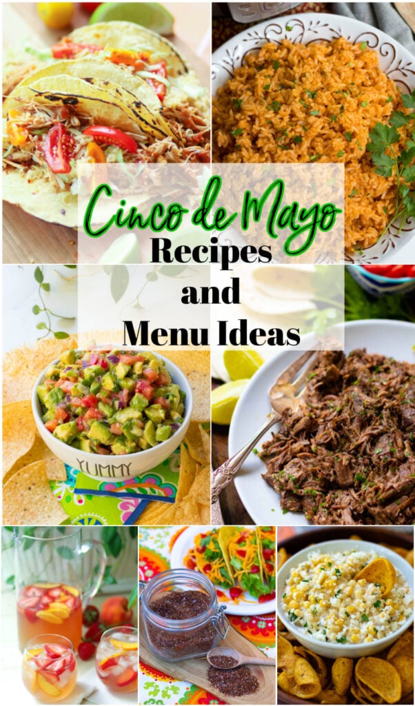 Pinterest pin for Cinco de Mayo Recipes And Menu Ideas