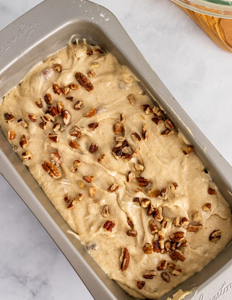 Banana Bread Uncooked from Easy Banana Nut Bread recipe