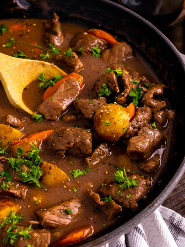Cropped Skillet Beef Stew Skilletbest from Midweek Menu Meal Plan: 1.28.26 recipe