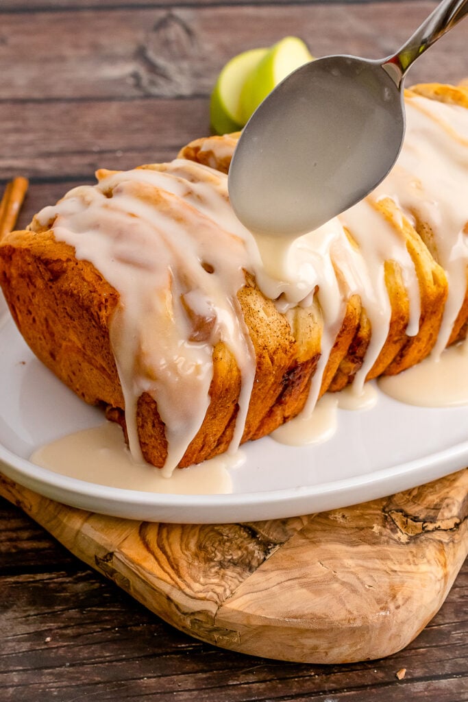 Apple Pull Apart Bread Spoon from Apple Cinnamon Pull Apart Bread recipe