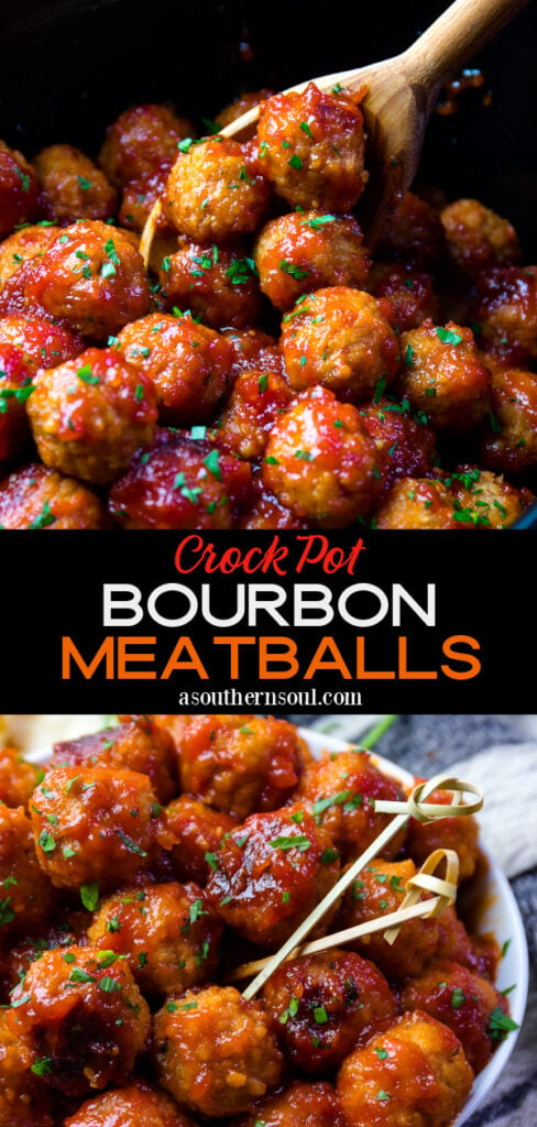 Bourbon Meatballs 2 photos for Pinterest