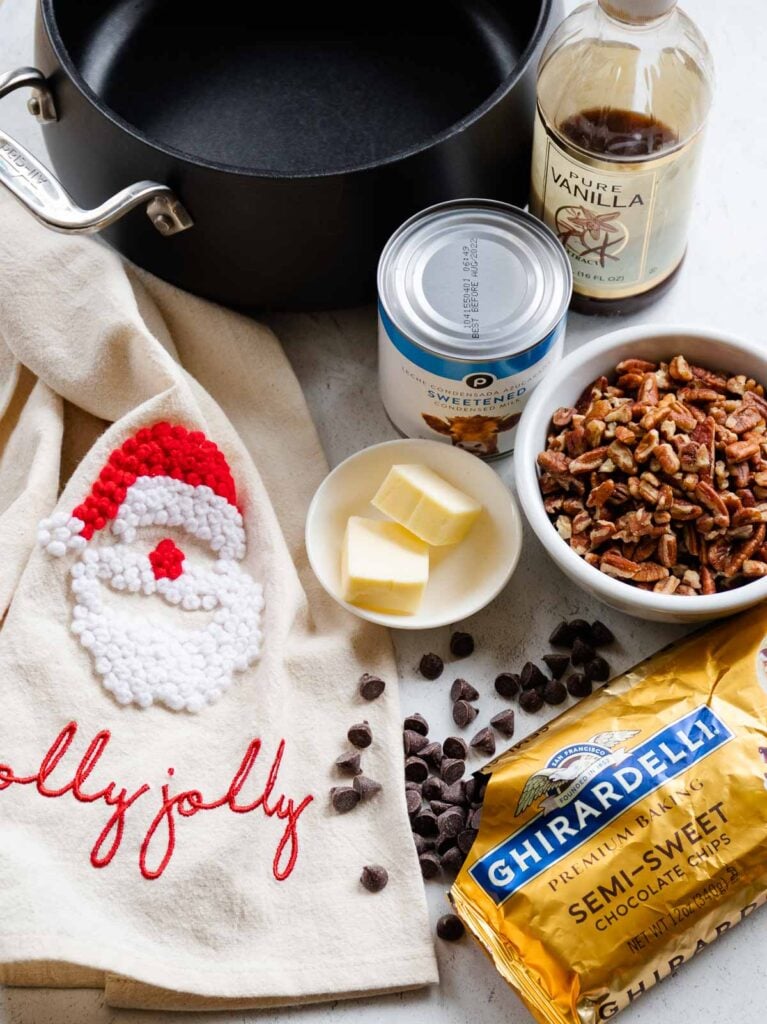 Ingredients for Mom's Homemade Fudge