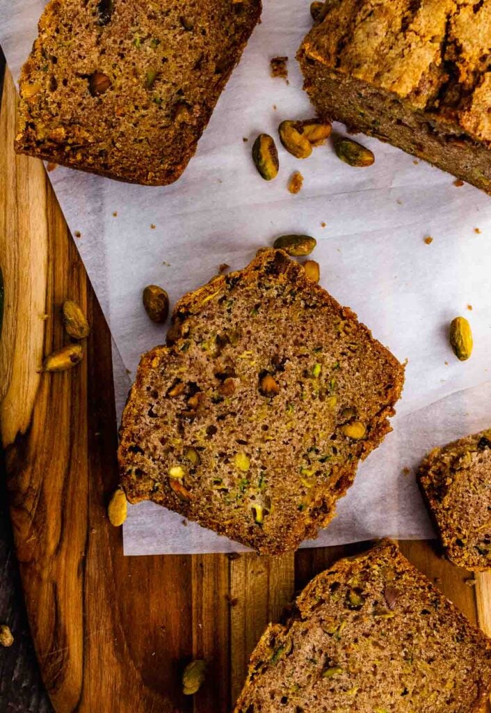 Zuc Bread Slices from Easy Zucchini Bread recipe