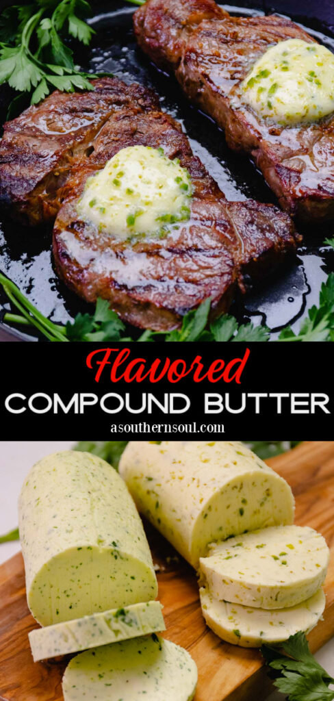 Pinterest pin for Flavored Compound Butters (2 Ways)