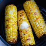 Air Fryer Corn On The Cob is perfectly cooked and delicious.