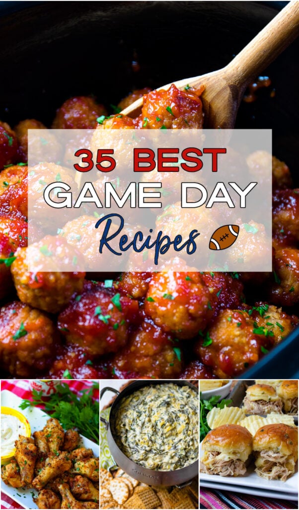 Pinterest pin for 35 BEST Recipes For Game Day