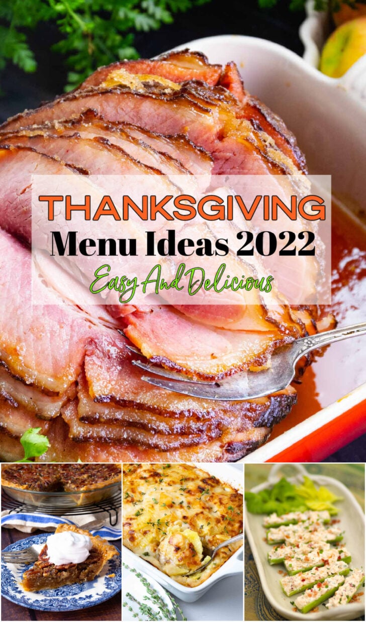 Pinterest pin for Thanksgiving Menu Ideas 2022 | Easy And Delicious
