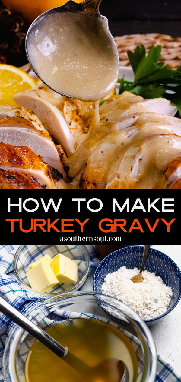 Pinterest pin for How To Make Turkey Gravy