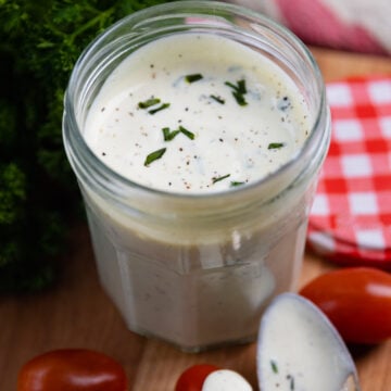 Creamy Vinaigrette is easy to make with just a few simple ingredients and is a dressing that is over the top delicious on salads, grilled chicken or fish.